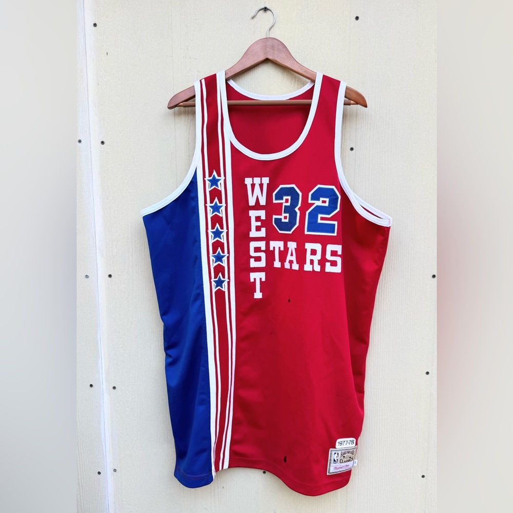Vintage Bill Walton NBA All-Star West Authentic Mitchell & Ness Size 54 (Flawed)